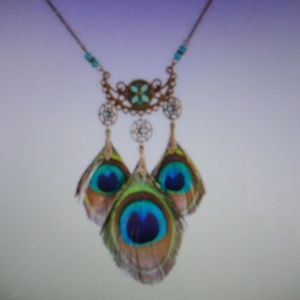 BoHo Peacock necklace